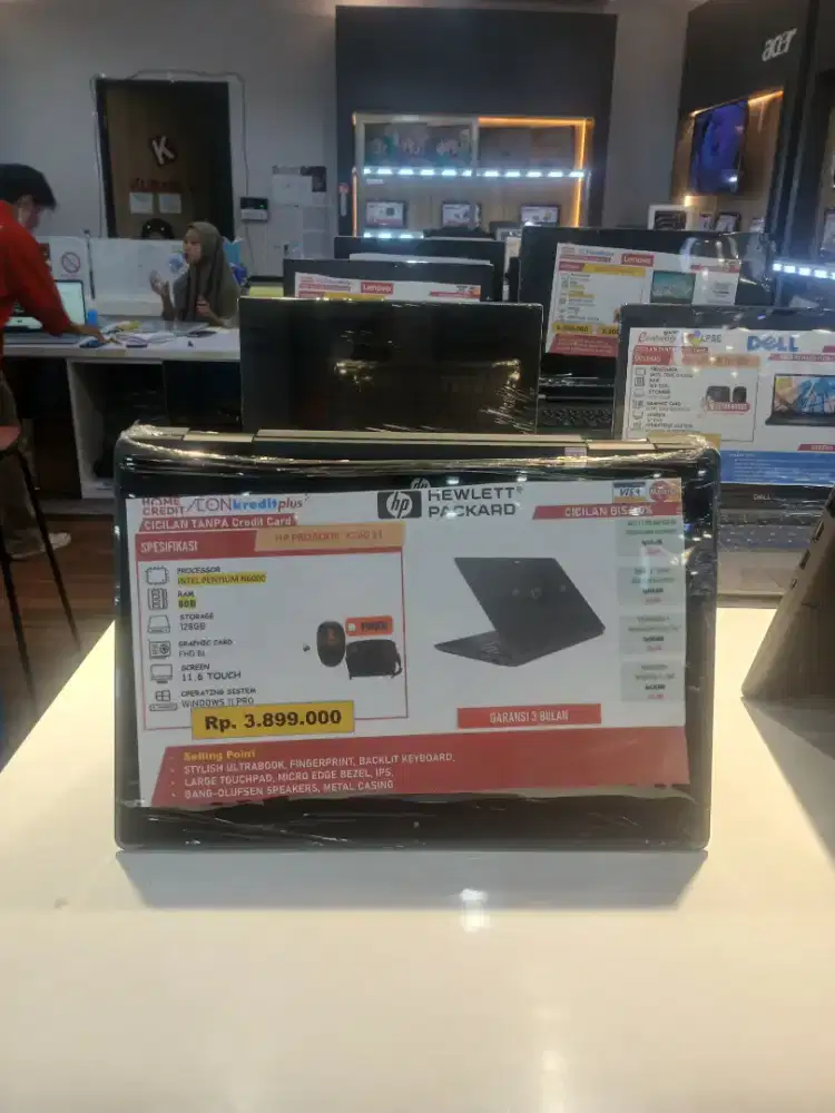 Promo cicilan laptop Hp Hewlet Packard ram 8gb ssd 128