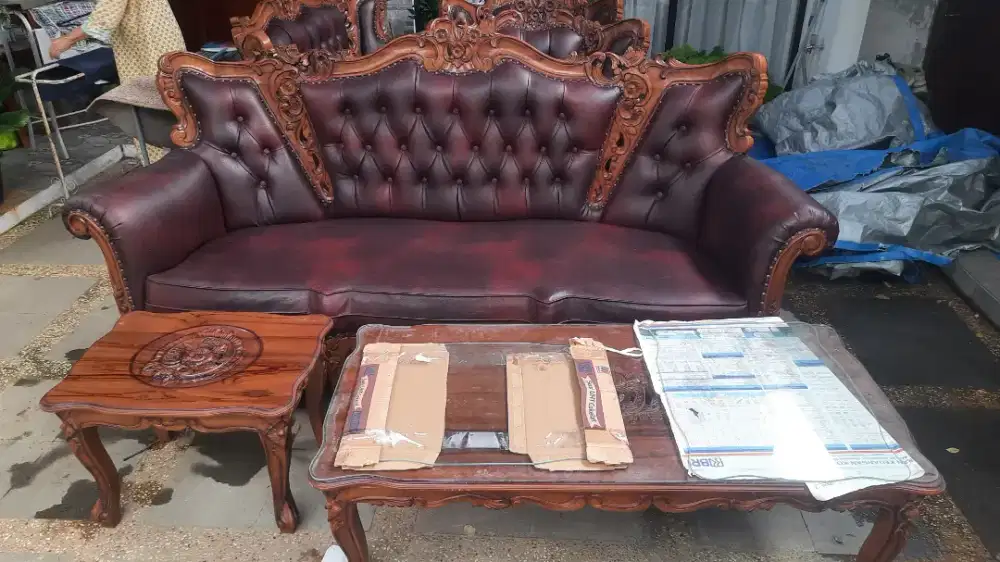 Sofa kayu jati bekas