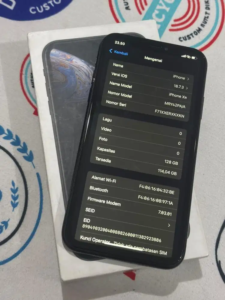Iphone XR 128GB ALL OPERATOR FULLSET