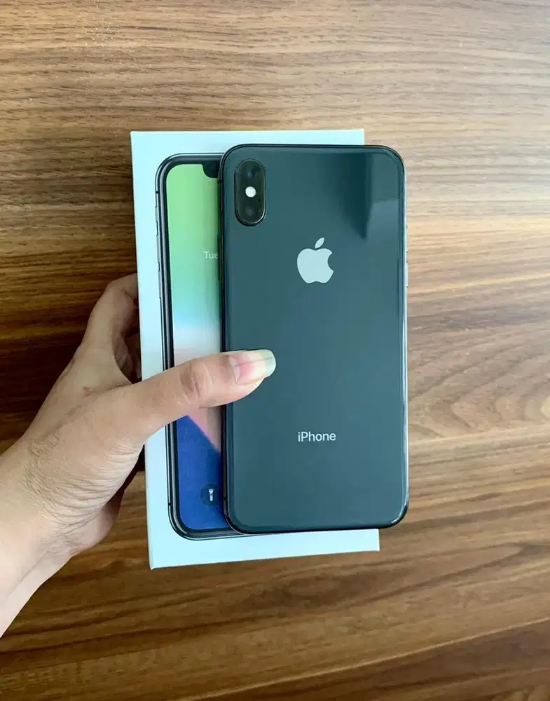 iphone x black alloperator fullset
