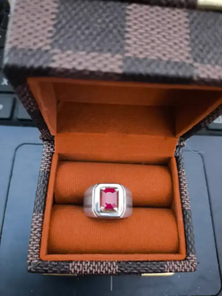 Natural ruby corundum