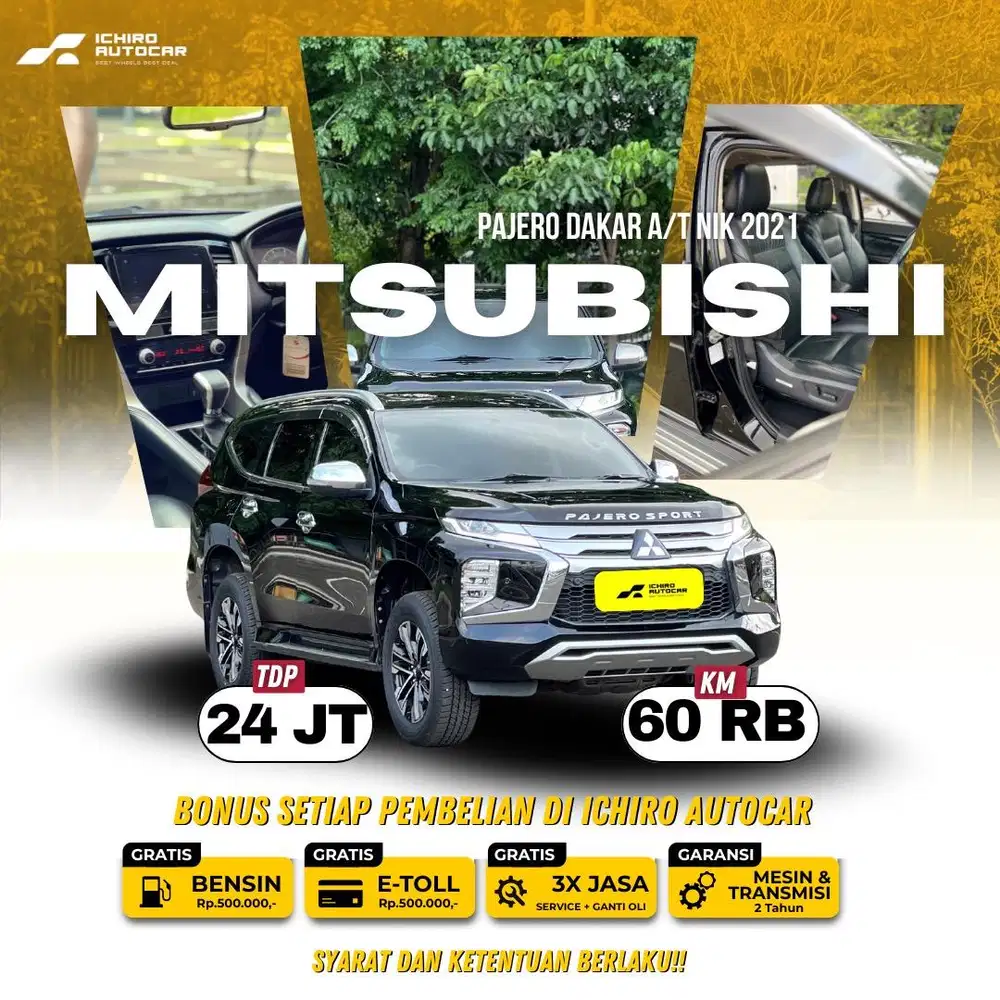 PAJERO DAKAR SPORT 2.4 KM 60RB PAJAK 11.26 PLAT GENAP