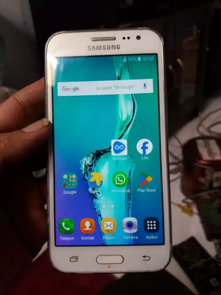 Samsung galaxy J2 2015 4G 1/8 layar 4.7 in amoled