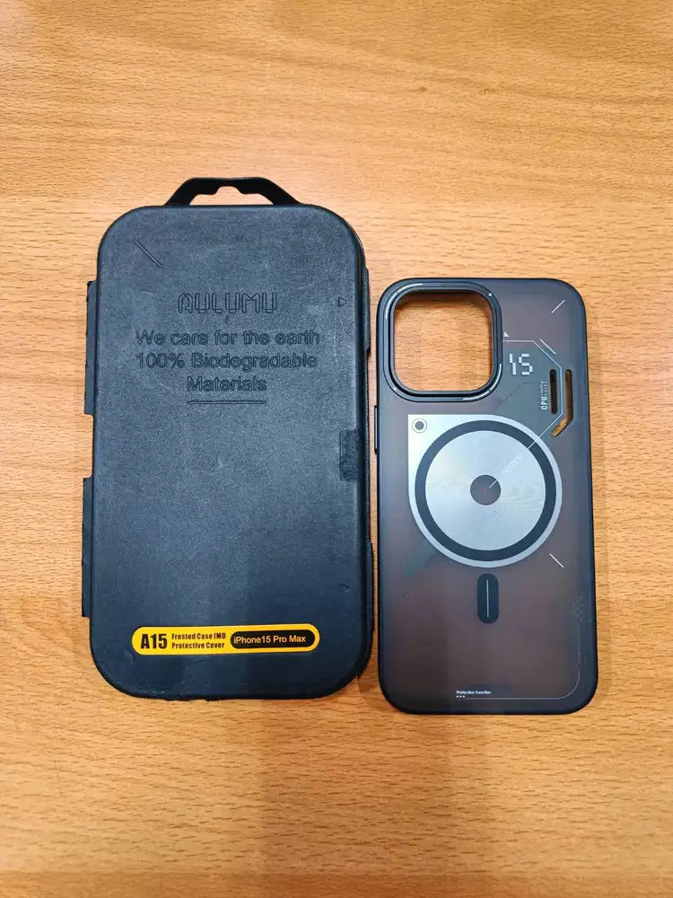Iphone 15 pro max frosted aulumu imd case casing like new