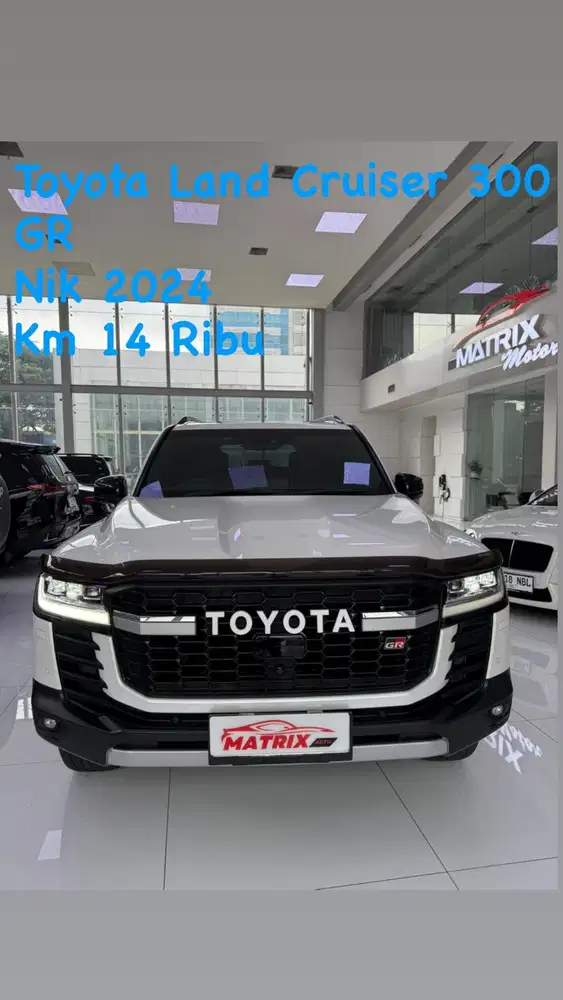 Toyota Land cruiser 300GR Nik 2024 White on black siap pakai