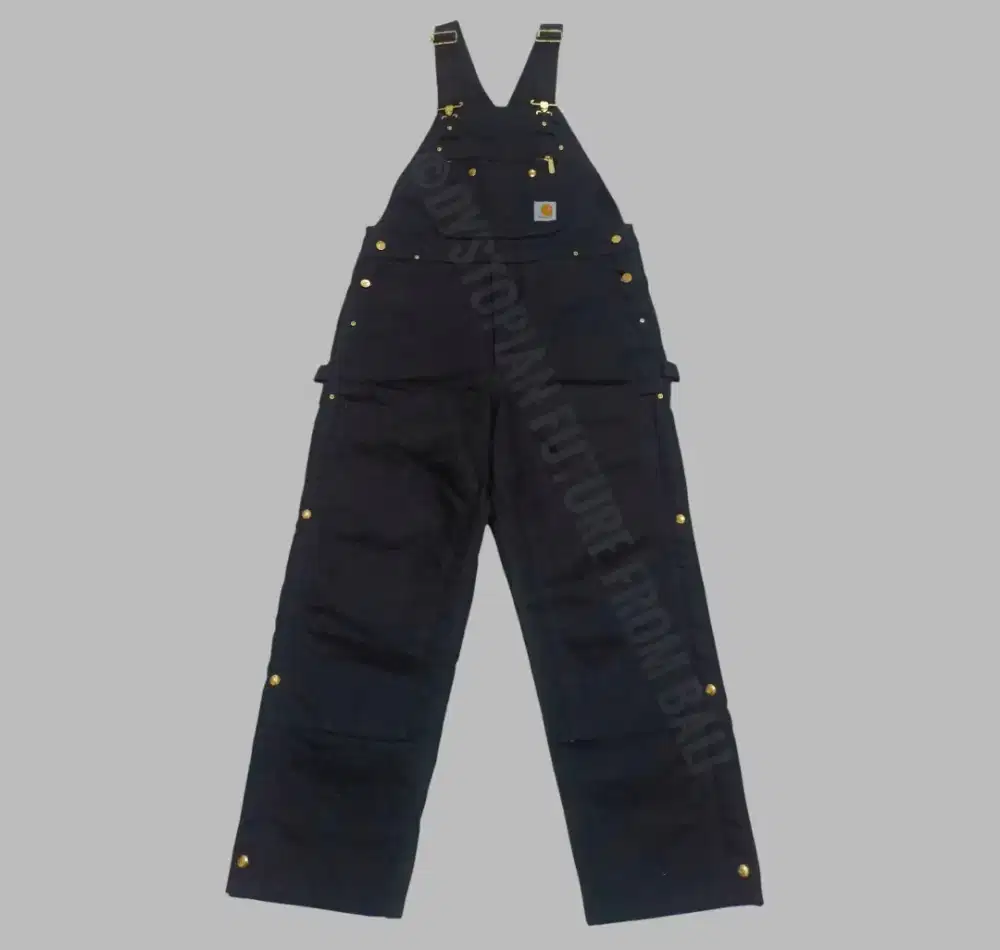 Carhartt Duck Zip-to-Thigh Bib Overall/Quilt Lined