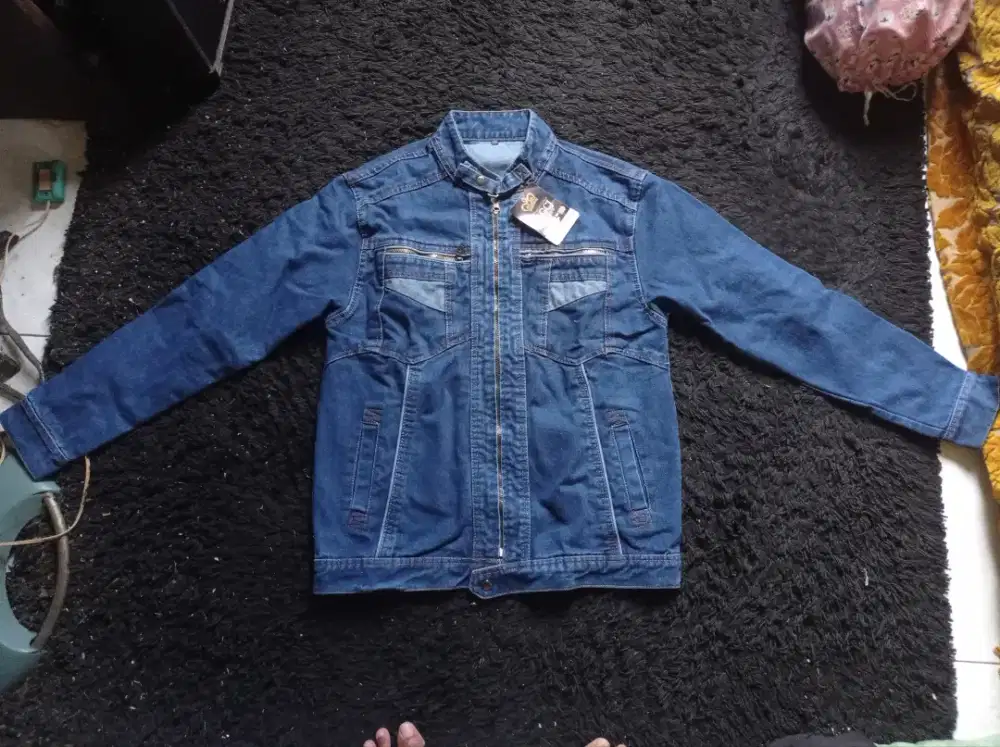 Jaket Jeans Resleting Ukuran XXL