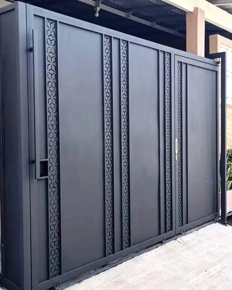 Pintu pagar model laser cating