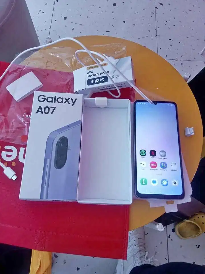 HP ANDROID SAMSUNG GALAXY A07 BARU FULLSET SEGEL MURAH