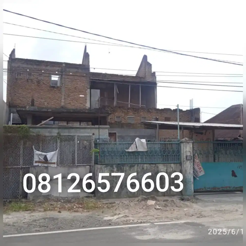 Dijual Cepat Tanah&Bangunan setengah jadi 11.7x22 bebas Banjir