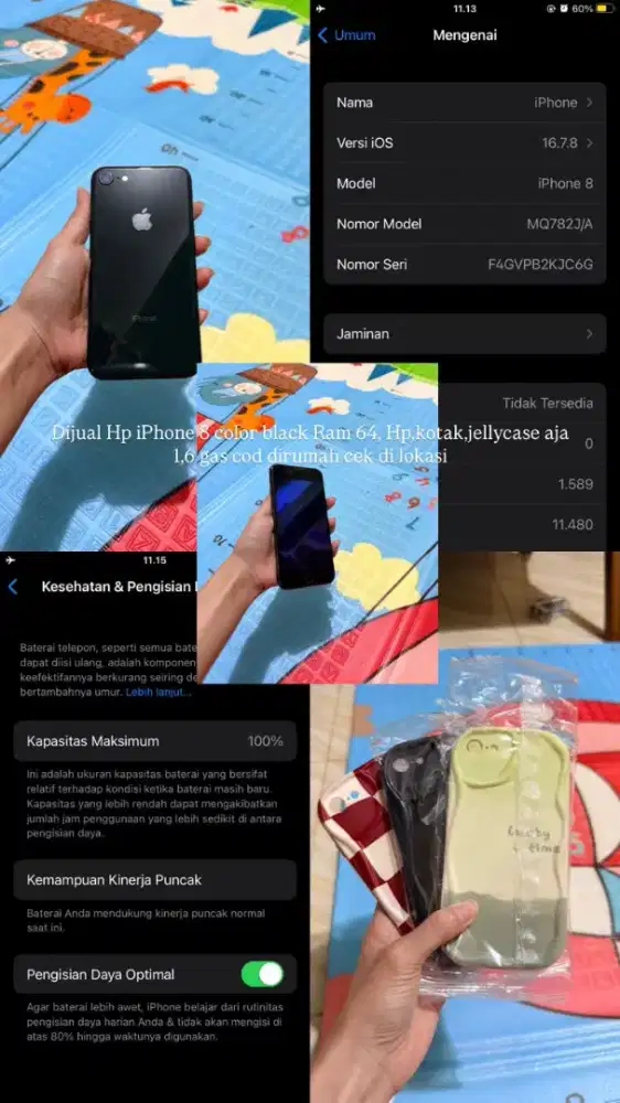 iPhone 8 64gb tidak ada casannya