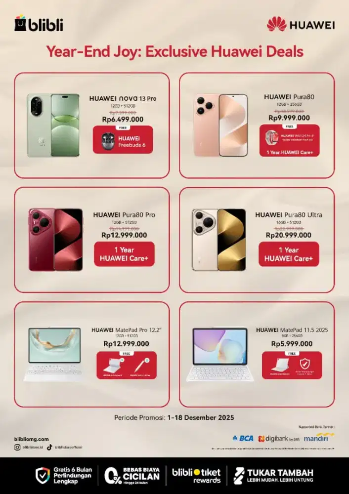 Promo Akhir tahun Huawei Store