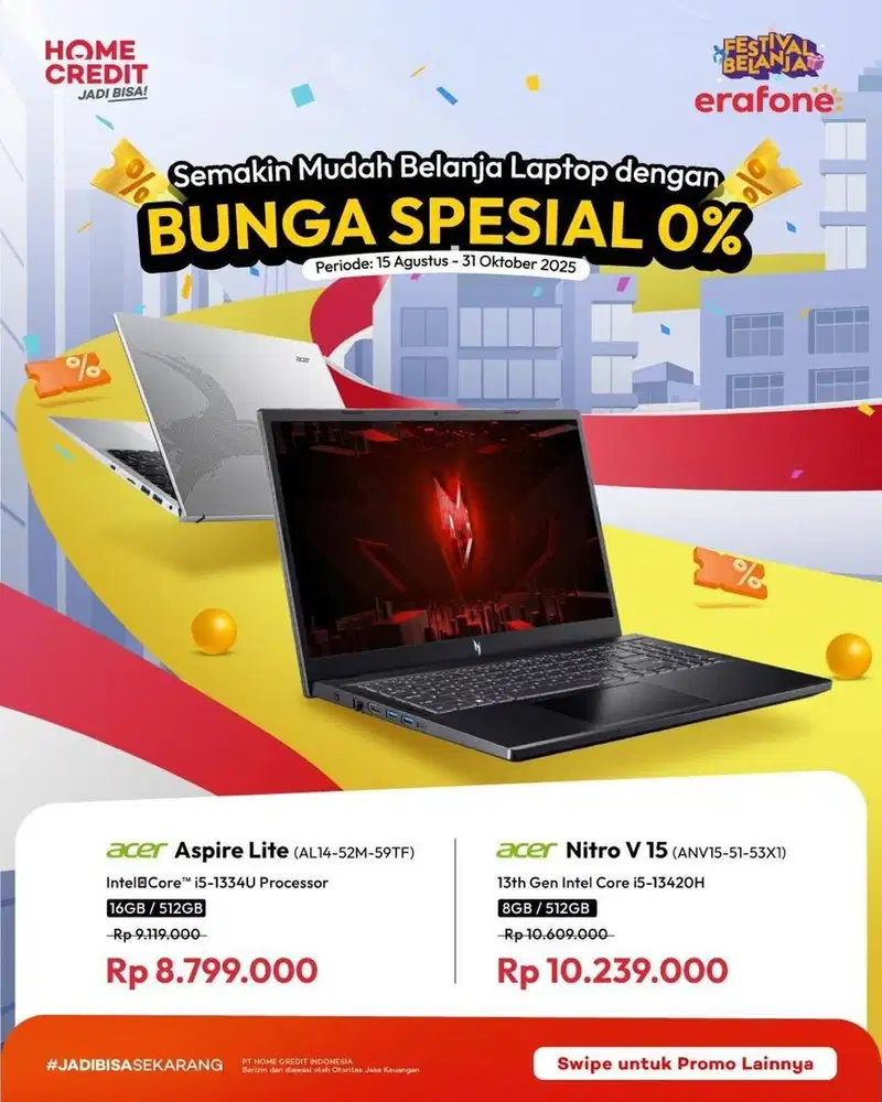 KREDIT LAPTOP DAN KOMPUTER ( HOME CREDIT )
