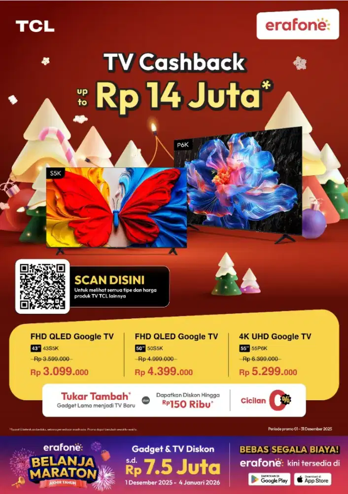 Promo year end sale smart tv