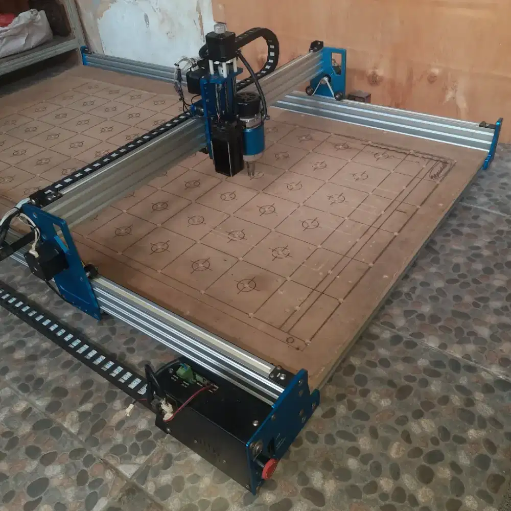 Cnc Router 300w & Laser 20w Cutting Size 60x120cm Frame Alloy