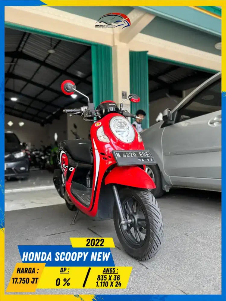 HONDA SCOOPY NEW 2022 BEKAS RASA BARU BOSSKU HIKMAH MOTOR KEPUH MALANG