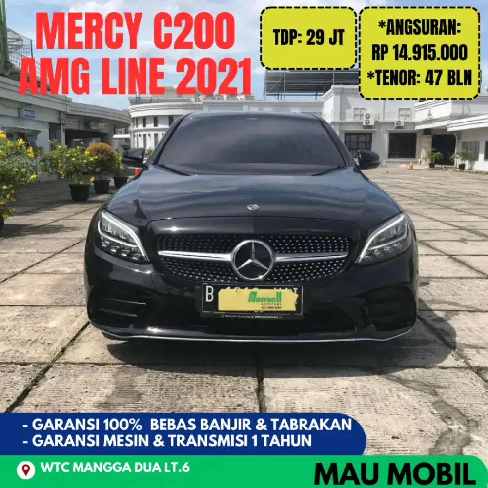 TDP 29JT KM 20rb ANTIK , Mercy C200 AMG Final Edition 2021 Hitam