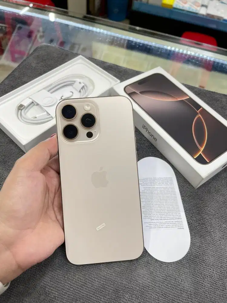 Iphone 16pro max 256 Desert ibox On 21/April/2026 bh98% fullset