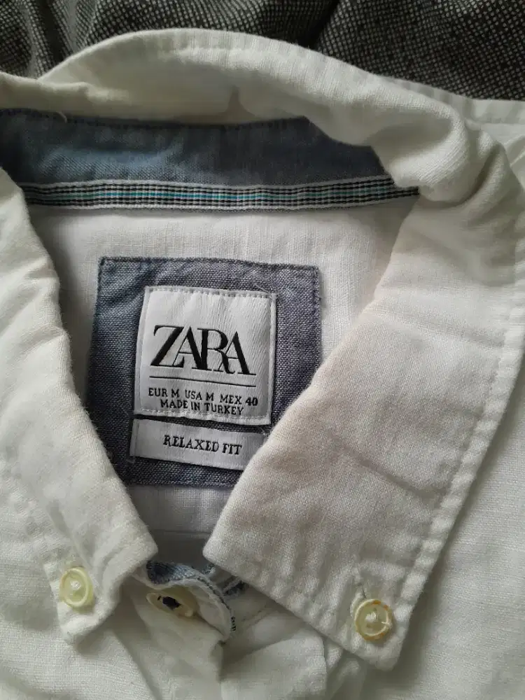 Kemeja zara original putih
