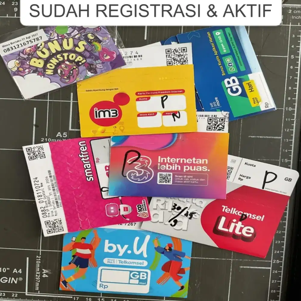 SUDAH REGISTRASI AKTIF TINGAL PAKAI KARTU PERDANA TELKOMSEL BYU
