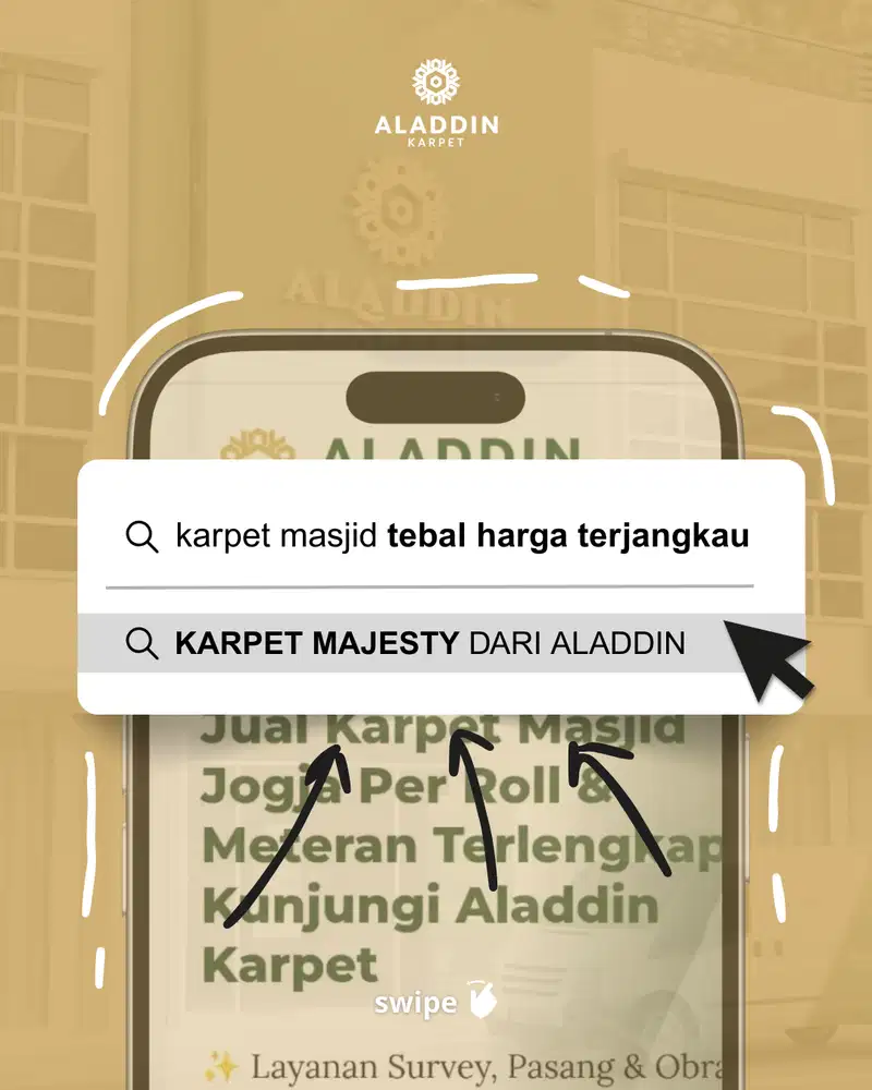 Karpet Masjid Harga Terjangkau Tipe Majesthy ( Aladdin Magelang )