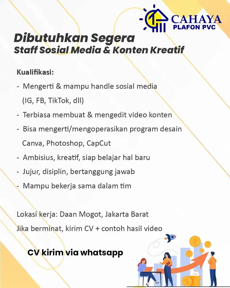 Staff Sosial Media & Konten Kreatif