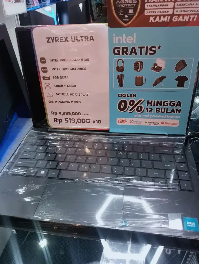 Cicilan laptop pakai Home Credit cukup KTP saja bisa Free 1-2x cicilan