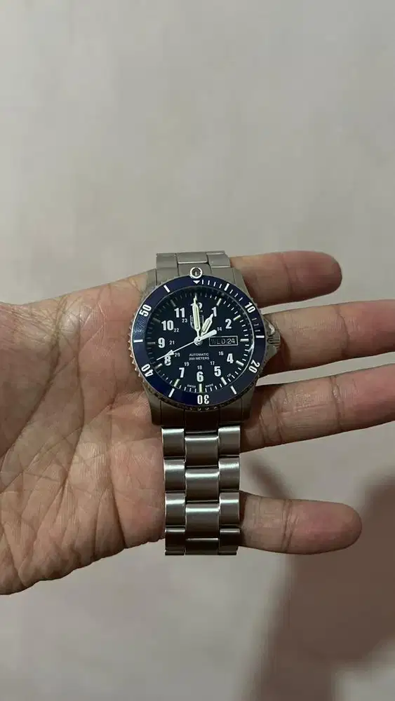 Luminox Sea Automatic Sport Timer Blue Dial Silver Stainless Stell0924