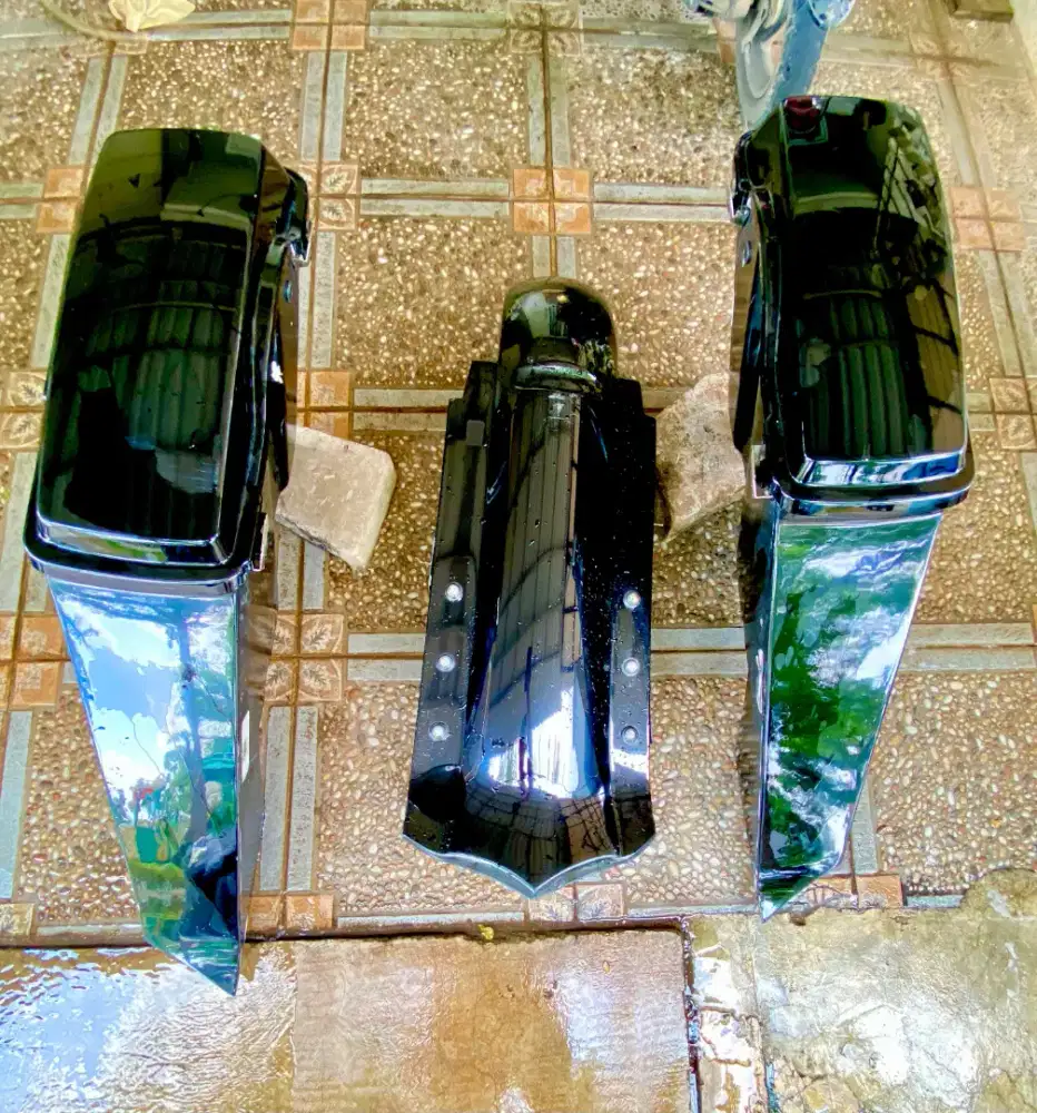 sadlebag dan spakbor bagger harley davidson ultra / street glide