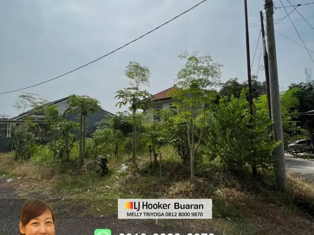 Tanah Kebun Cocok untuk Bangun Rumah Posisi Hoek Cibubur City Transyogi Bekasi