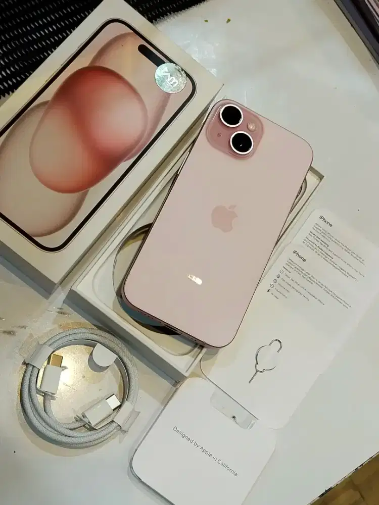 iPhone 15 128GB Pink iBox BNOB LIKE NEW CC Masih 0×