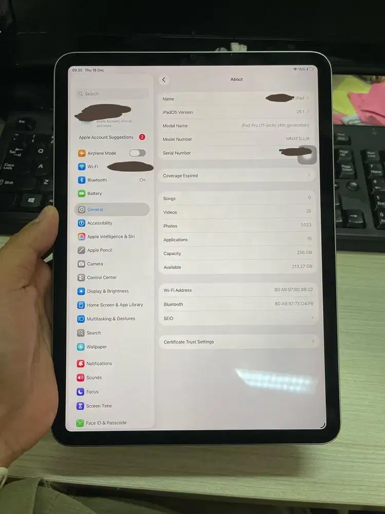 iPad Pro M2 2022 256GB No Minus