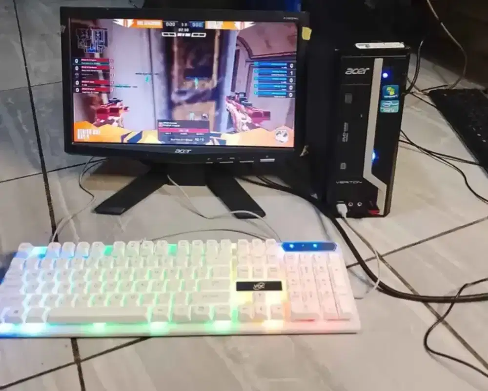 1set komputer i3-2130 edit kantor pengetikan fotocopy siap pakai bosku