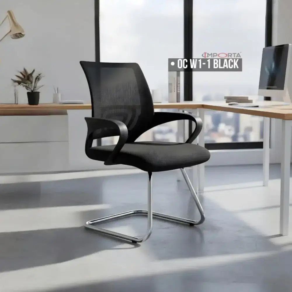 Kursi Hadap - Kursi Jaring - Kursi Staff Importa OC W1-1 Black