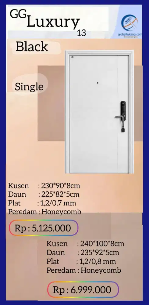 Jual Pintu baja lebih awet dan anti rayap dari kota Padang