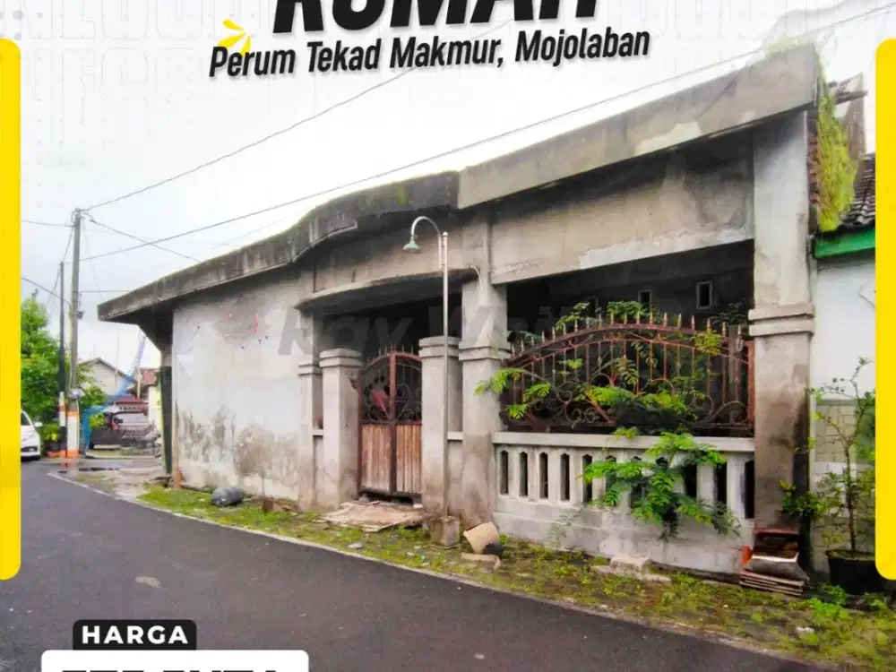 Rumah Murah Muka Lebar di Perum Tekad Makmur Mojolaban