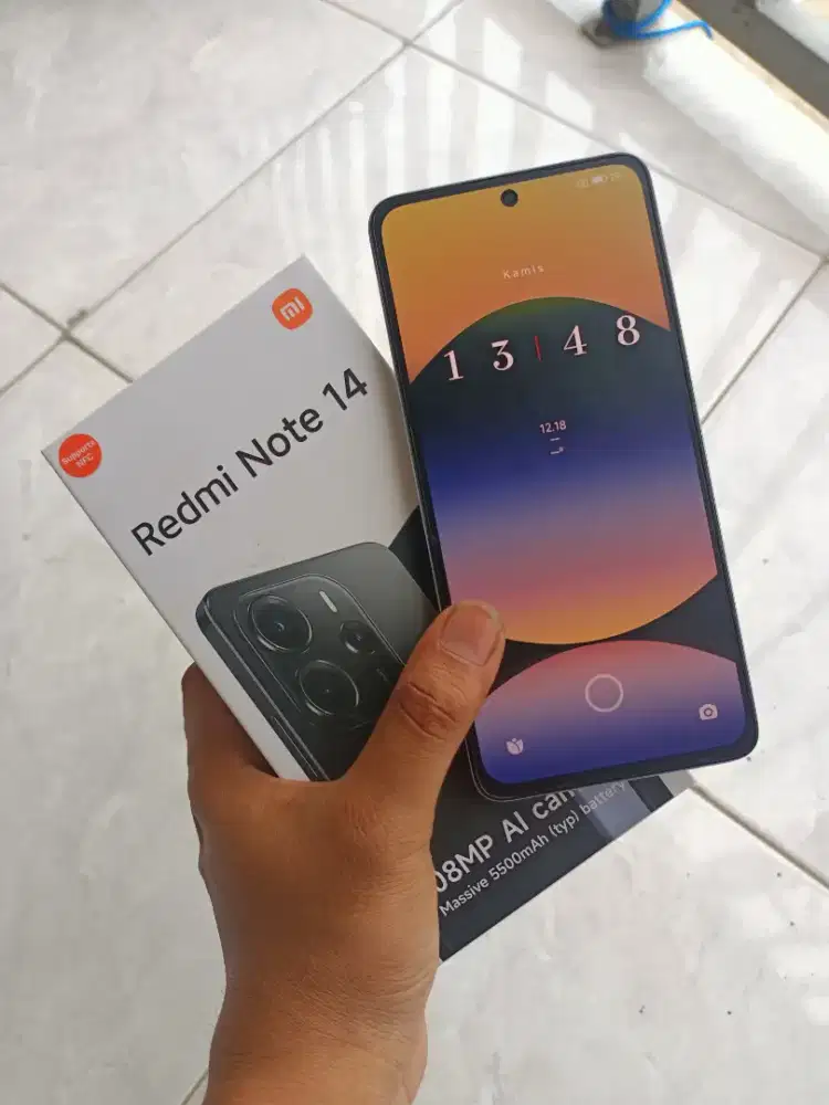 Redmi Note 14 4G [ 8+8/256 ] GB ' Mist Purple! ' Garansi Aktif!!