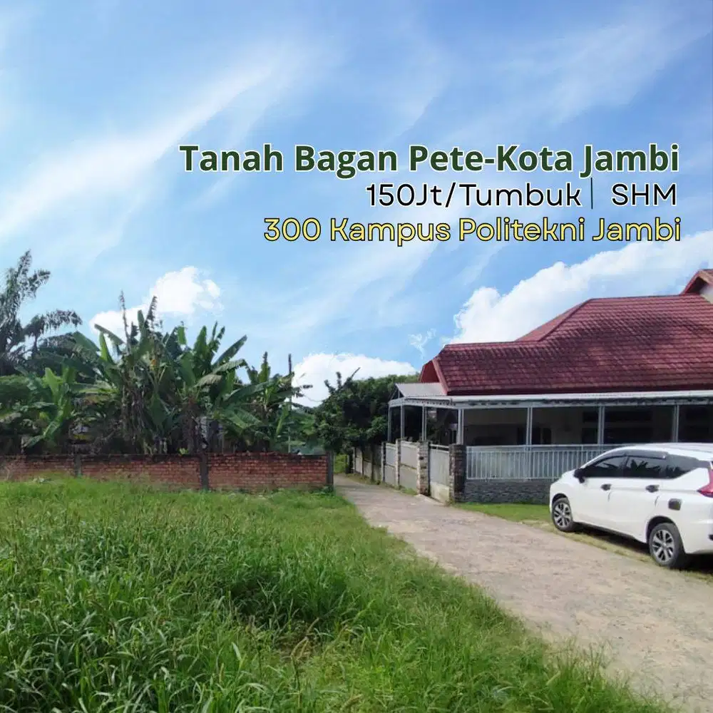 5 Menit RS Abdul Manap, Dijual Tanah Kota Jambi