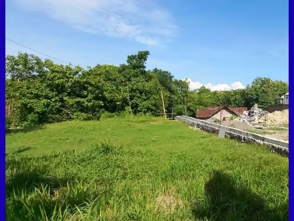 Tanah Jogja Villa Luas 770m2 Asri Pedesaan Siap Bangun