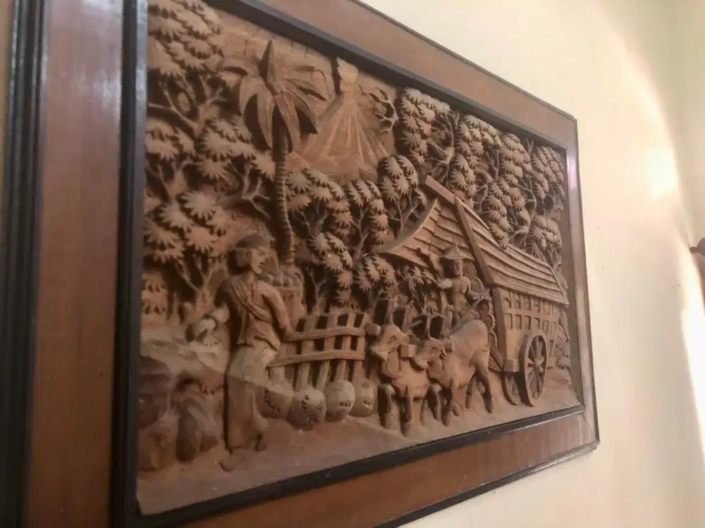 Lukisan ukiran jati pedati