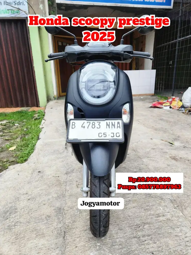 (B) honda scoopy prestige 2025 cash credit