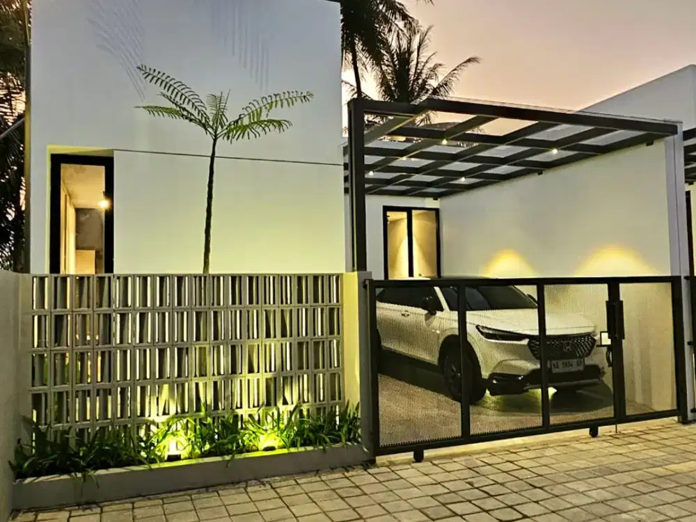 RUMAH MINIMALIS MODERN, FULL PERABOT, 3 MENIT DARI PASAR GENTAN, SLEMAN