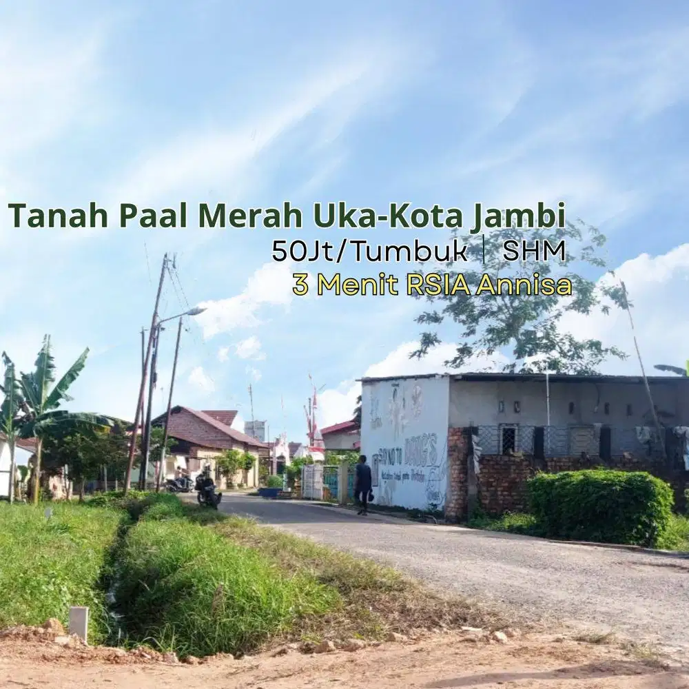 3 Menit RS Royal Prima Kota Jambi, Tanah Dijual Paal Merah Uka SHM