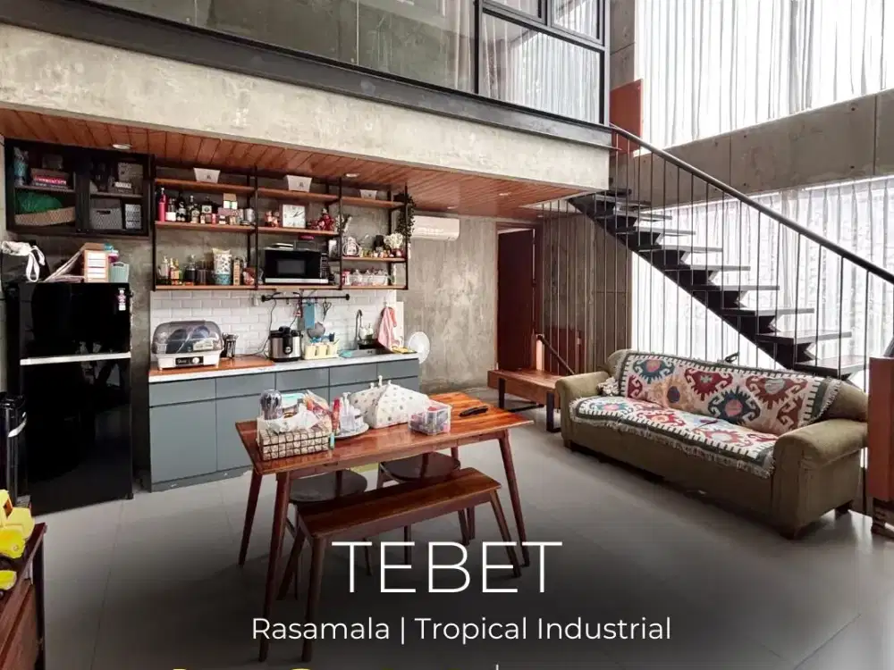 Rumah Mewah Desain Industrial Tropis