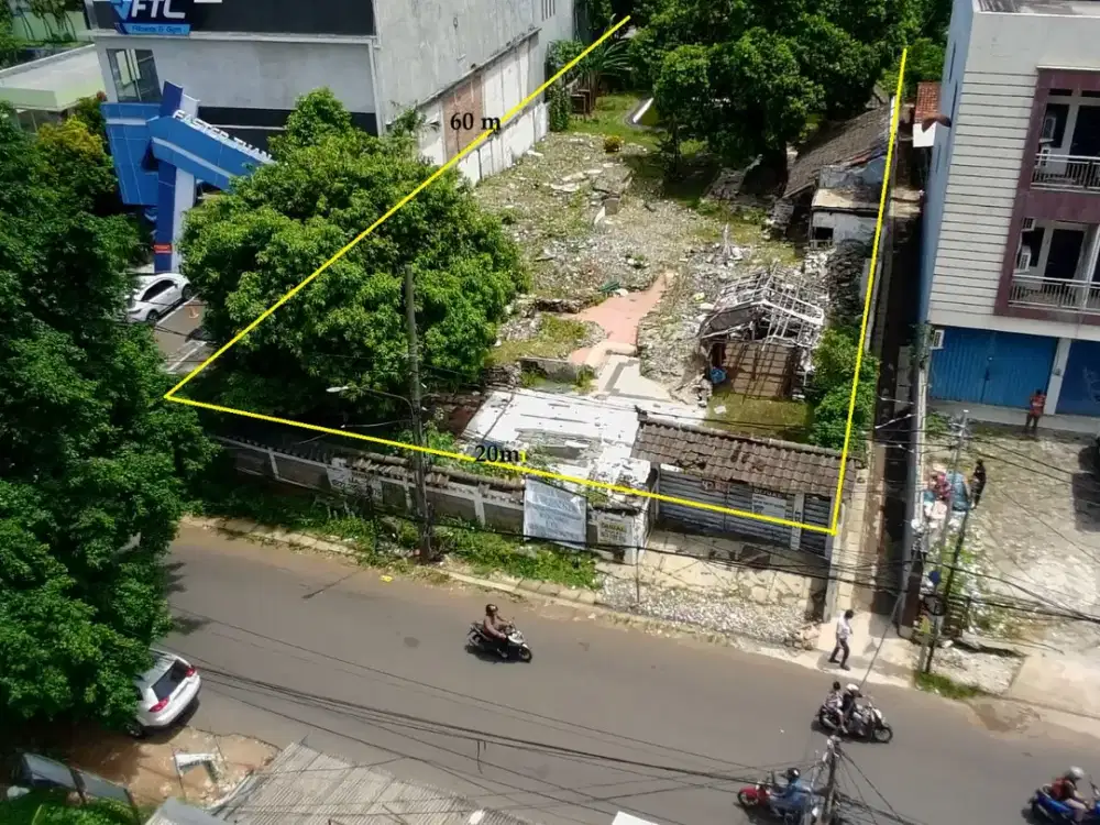 Tanah 1200 m2 Strategis di Cirendeu Raya, Selatan Jakarta