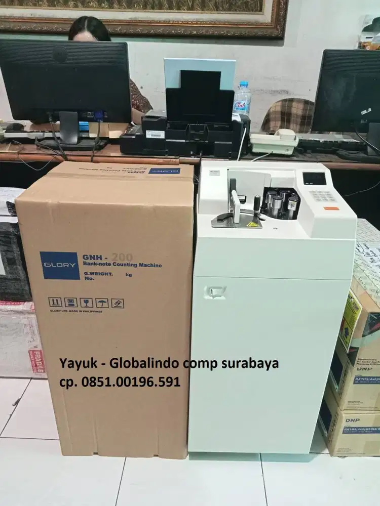 Mesin hitung uang Glory GNH 200 Standing - YAYUK Globalindo sby
