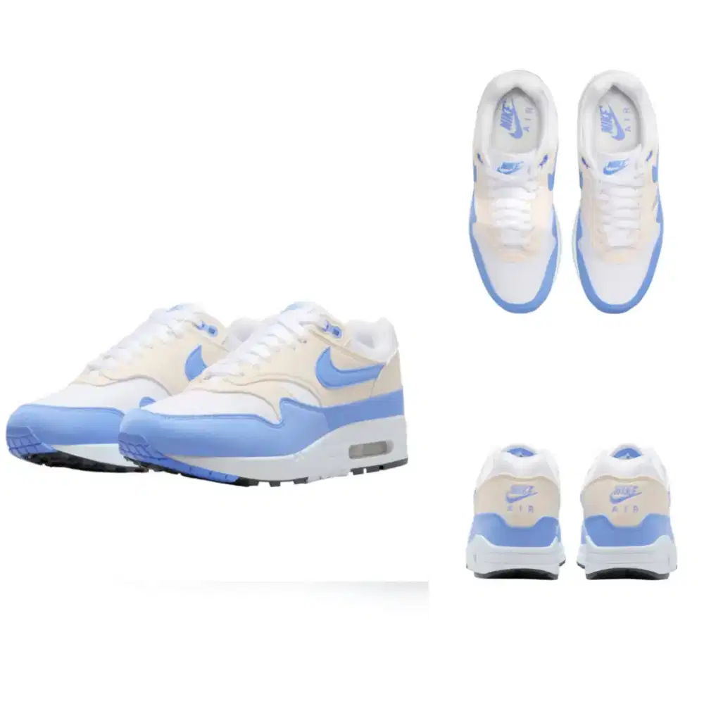 NIKE SEPATU AIR MAX 1 WHITE ROYAL PULSE-PHANTOM BARU ASLI  ORIGINAL