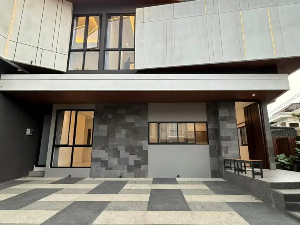 Rumah Mewah 2 Lantai, Modern Minimalist di Manyar Surabaya