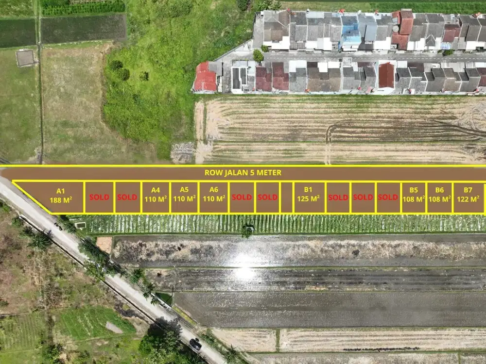 Tanah SHM Area Godean Dekat Kampus UMY