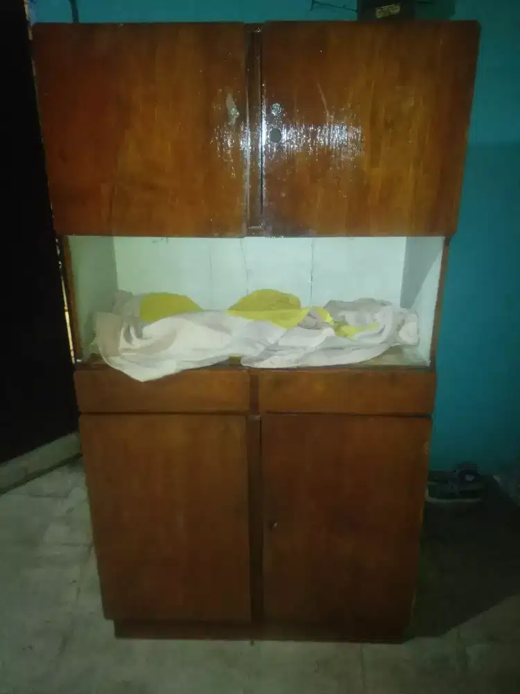 Iseng ajah Full jati 100% Buffet lemari kitchen